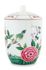Blushing Birds Storage Jar white