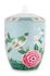 Blushing Birds Storage Jar blue
