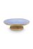 Wooden Platter White/Blue 32 Cm