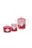 Love Birds Tea Set/3 Red/Pink