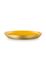 Blushing Birds Gold Tray Enamelled Yellow 50cm