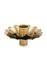 Set/2 Flaschenkerzenhalter Blume Gold 10 cm