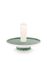 Cross Stitch Candle Tray Green 14cm