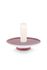 Cross Stitch Kerze Schale Rosa 14cm