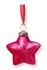 Ornament Glass Star Pink 10cm