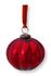 Weihnachtskugel Glas Rot 10cm