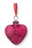 Weihnachtskugel Glas Herz Rosa 10cm