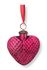 Kerstbal Glas Hart Roze 10cm