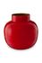 Runde Metall Vase Rot 25 cm