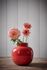 Vase Rond en Métal en Coloris Rouge 25 cm