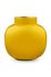 Runde Metall Vase Gelb 25 cm