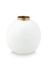 Metall Vase Weiß 23cm