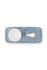 Bathroom Accessories Set/3 Flowery Light Blue