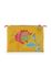 Flaches Necessaire Klein Jambo Flower/Blurred Lines Gelb