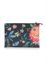 Flaches Necessaire Medium Flower Festivak Dunkelblau