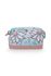 Cosmetic Purse Large Flower Festival Light Blue