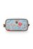 Necessaire rechteckig Klein Flower Festival Hellblau