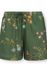 Trousers Short Kawai Flower Dark Green