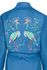 Kimono Flirting Birds Embroidery Blue