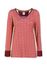 Top Lange Mouw Star Flower Rood