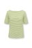 Top Kurze Ärmel Little Sumo Stripe Hellgrün