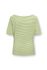 Top Kurze Ärmel Little Sumo Stripe Hellgrün