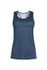Sport Top Mouwloos Lace Flower Blauw