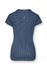 Sport Top Kurze Ärmel Cross Stitch Blau