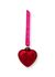 Ornament Glass Heart Red