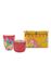 Badezimmeraccessoires Set Jambo Flower Rot/Gelb