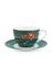 Winter Wonderland Cappuccino Cup & Saucer Green