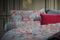 Nackenrolle Chintz Festival Blau