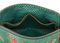 Cosmetic Bag Triangle Large Fleur Mix Green 