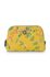 Cosmetic Bag Triangle Small Petites Fleurs Yellow
