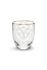 Floral water glass