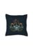 Quadratisches Zierkissen Forest Carpet Dunkel Blau