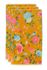 Lot de 3 Serviettes de Bain Good Evening en Coloris Jaune 55 x 100 cm
