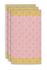 Badetuch Set/3 Jacquard Check Rosa 55x100 cm