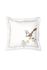 Quadratisches Zierkissen Little Birds Weiss