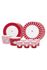 Love Birds Dinner Set/24 Rot/Rosa