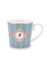 Love Birds Mug Small Stripes Blue/Khaki