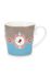 Love Birds Mok Groot Blauw/Khaki