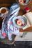 Flower Festival Set/2 Cappuccino Cup & Saucer Light Blue