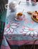 Flower Festival Set/2 Cappuccino Cup & Saucer Light Blue