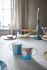 Love Birds Set/4 Mokken Groot Blauw/Khaki