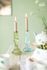 Set/2 Candle Holders Glass Blue