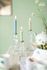 Set/3 Candle Holders Clear Glass