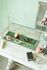 Storage Box Glass Gold Tall