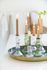 Set/2 Candle Holders Clear Glass