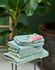 Lot de 3 Serviettes de Bain Soft Zellige en Coloris Bleu 55 x 100 cm